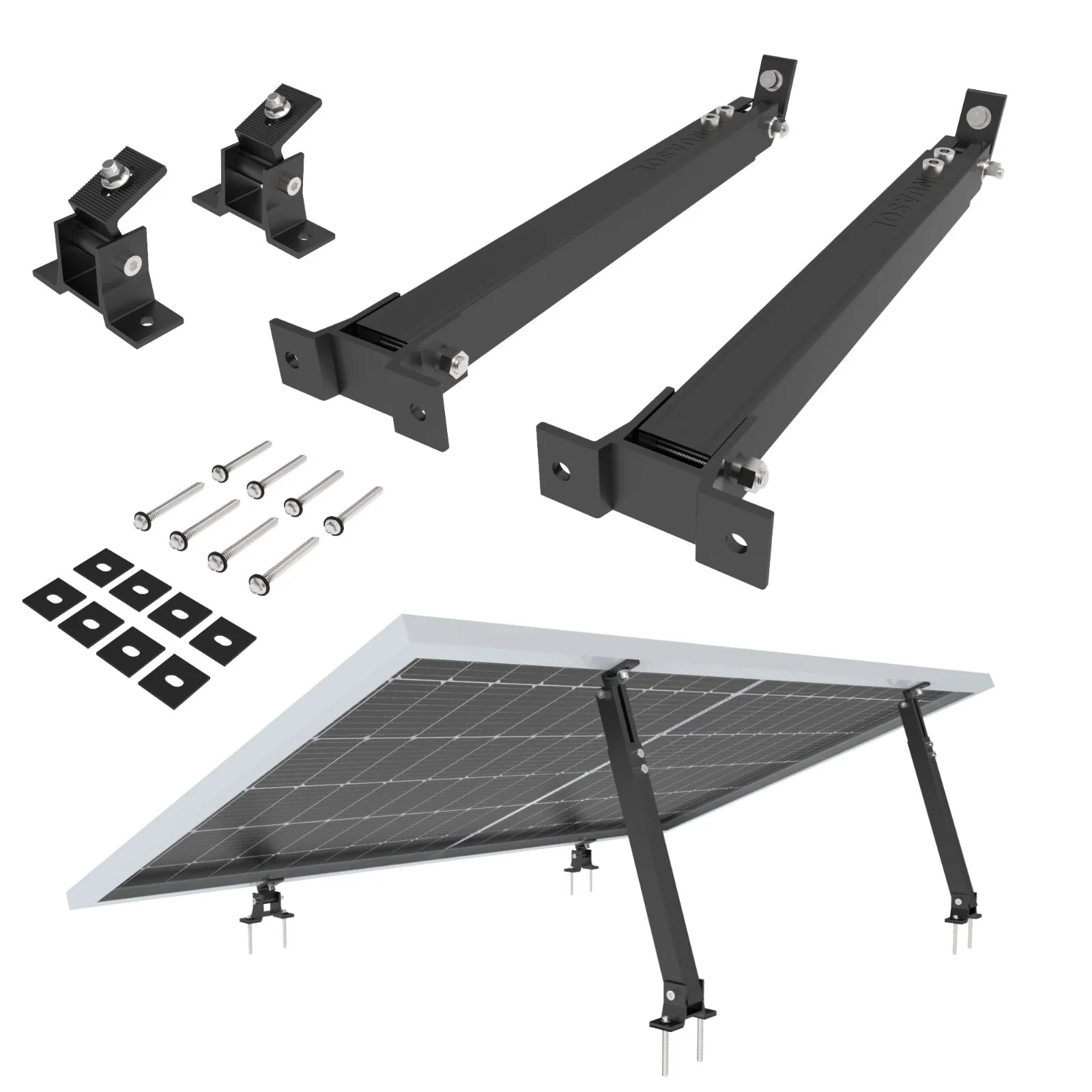 Halterung Aufständerung Solarmodul Flachdach
