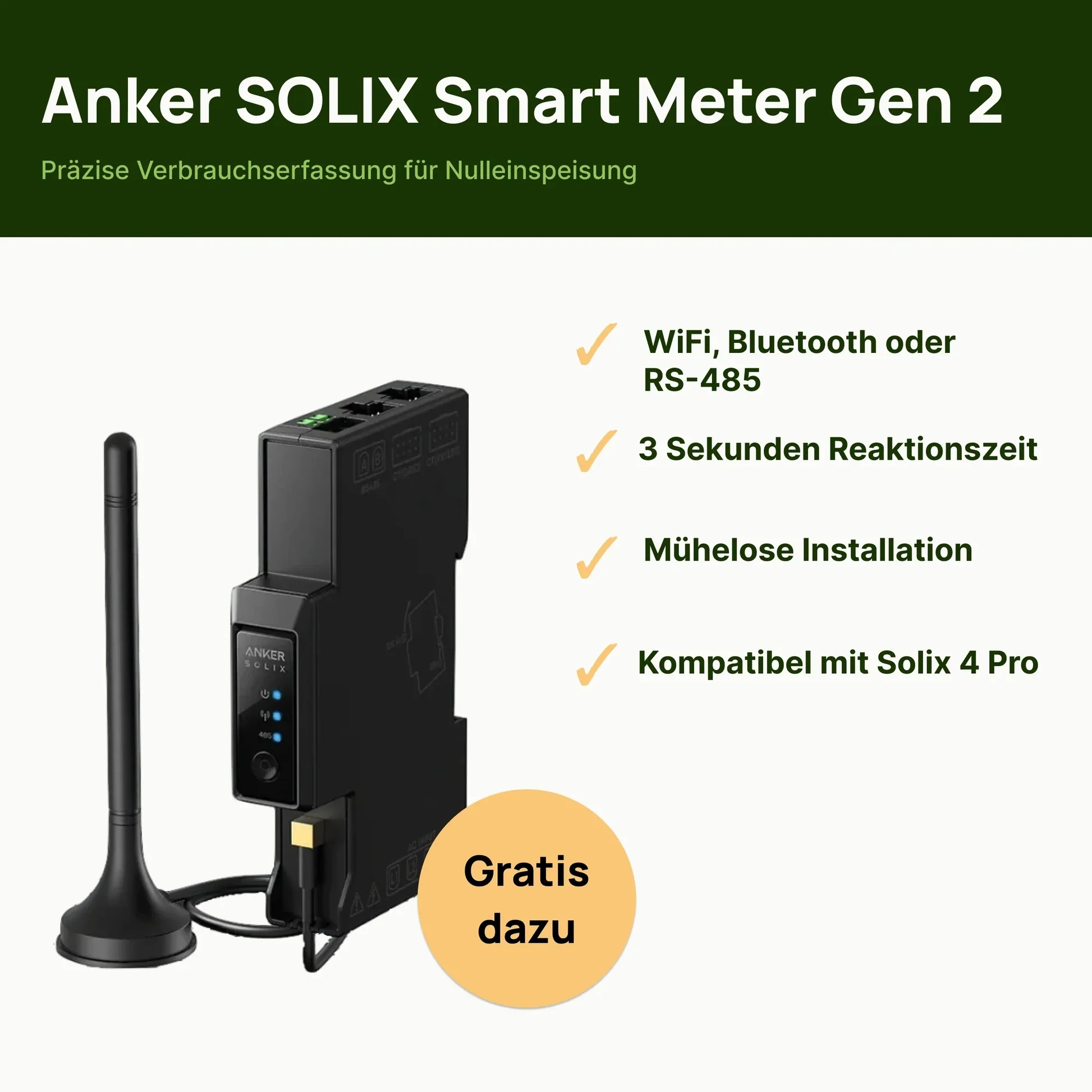 Balkonkraftwerk 2000W mit Speicher – Anker SOLIX 4 Pro